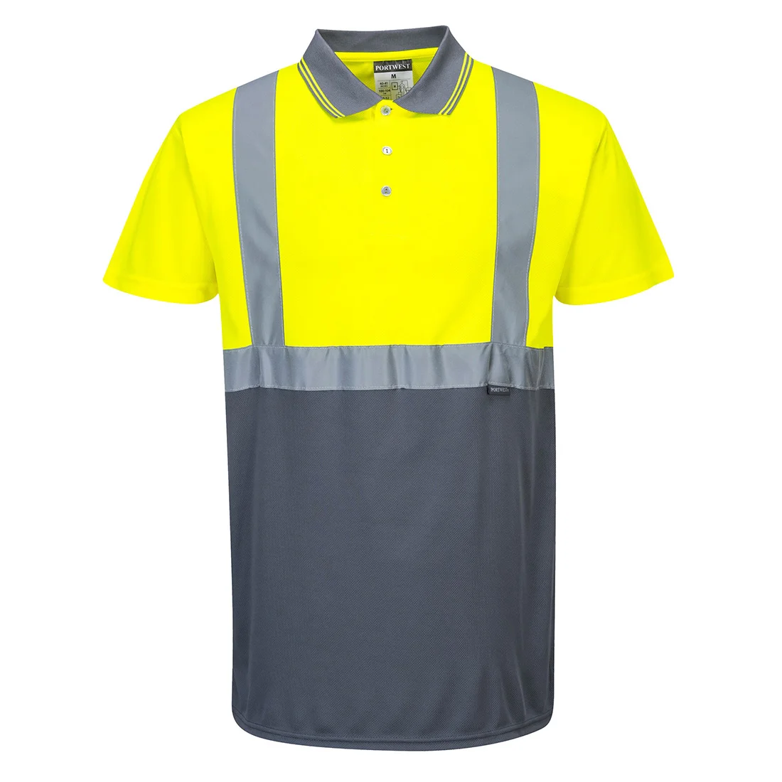 Polo Bicolore Jaune/Gris image