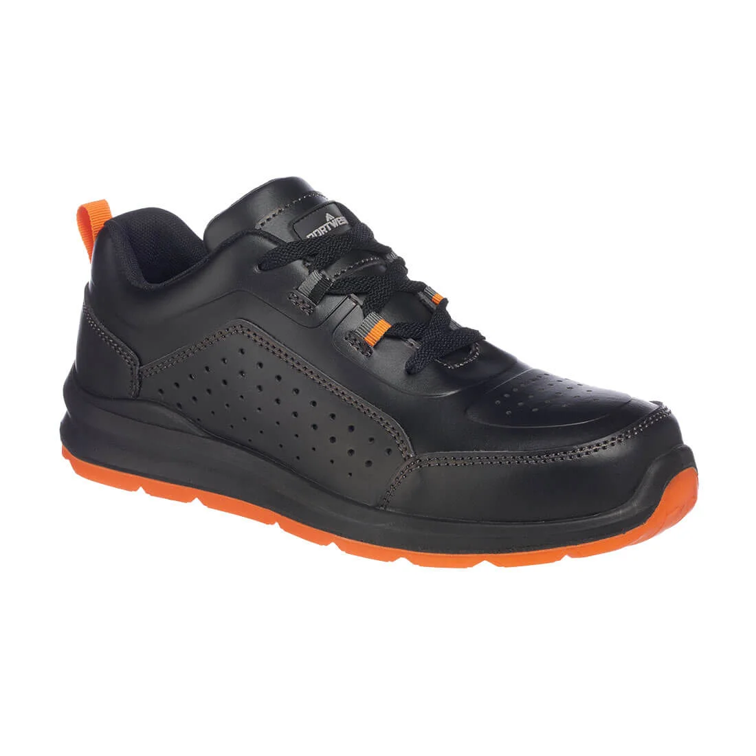 Chaussures de sécurité basses Perforated Safety Trainer S1P Noir/Orange image