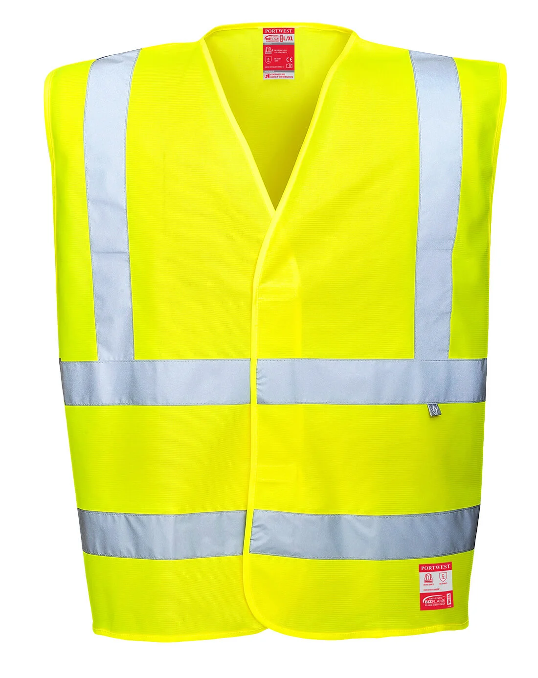 Gilet Haute Visibilité résistant antistatique et flamme Jaune image