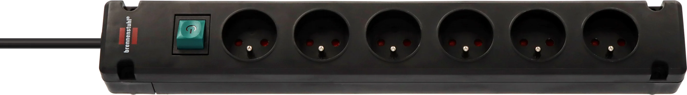 Multiprise de courant Bremounta avec interrupteur 1,5m de câble H05VV-F 3G1,5 image