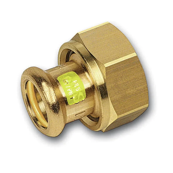 Raccord demi-union joint plat en cuivre à sertir - SANHA-Press Gas série 11359g-F image