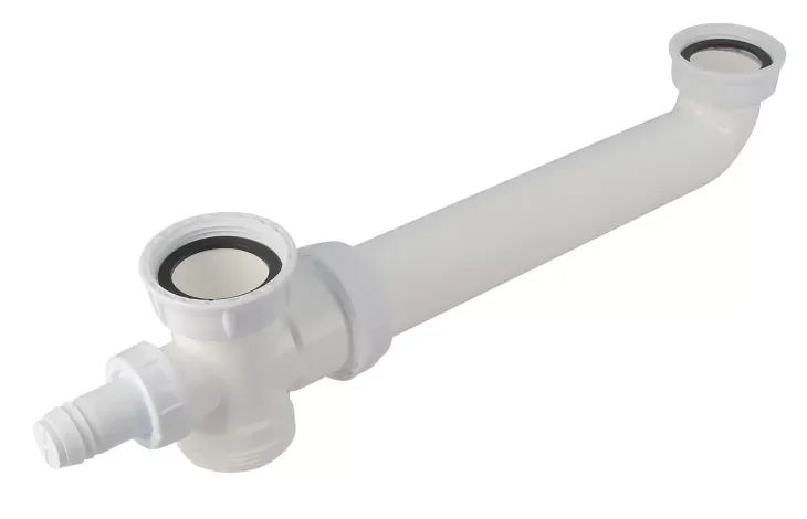 Tubulure pour siphon évier 2 bacs gain de place - 40x49 image