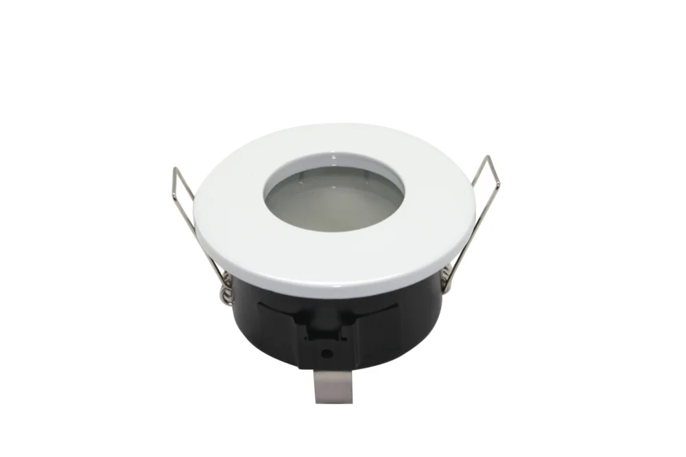Support spot encastré étanche IP65 rond blanc Ø82mm image