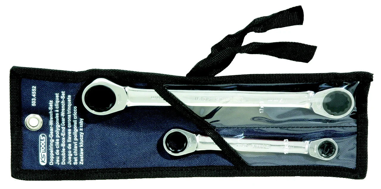 Jeu de 2 clés polygonales à cliquet GEARplus® image