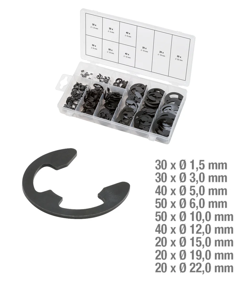 Assortiments de circlips de type E x300 image
