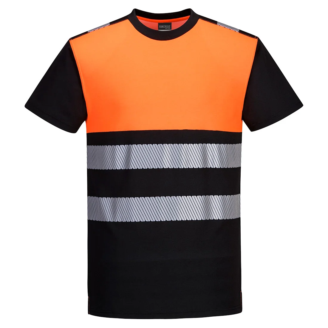 T-shirt PW3 haute visibilité classe 1 Noir/Orange image