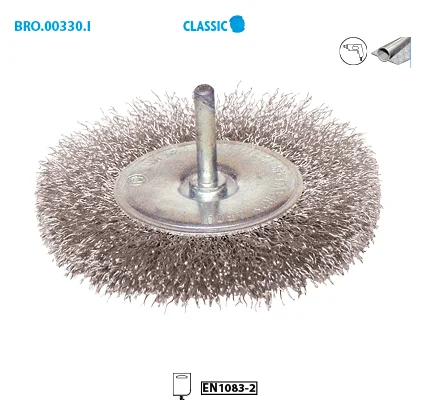 Brosse circulaire fil Inox ondulé pour métal Classic image