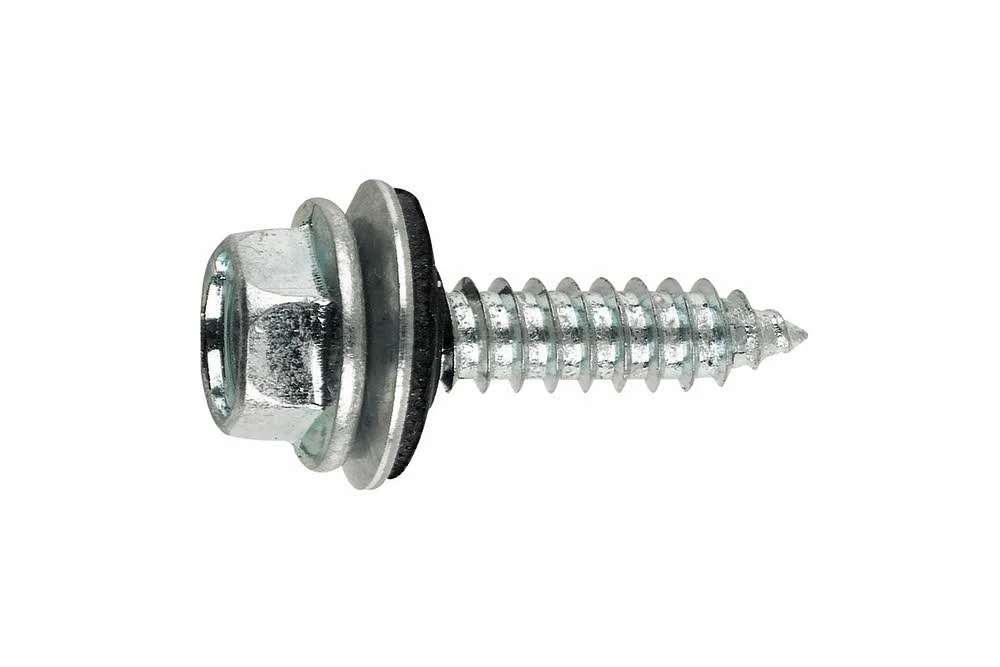 Vis à tôle - Tête hexagonale - Rondelle vulcanisée acier-EPDM image