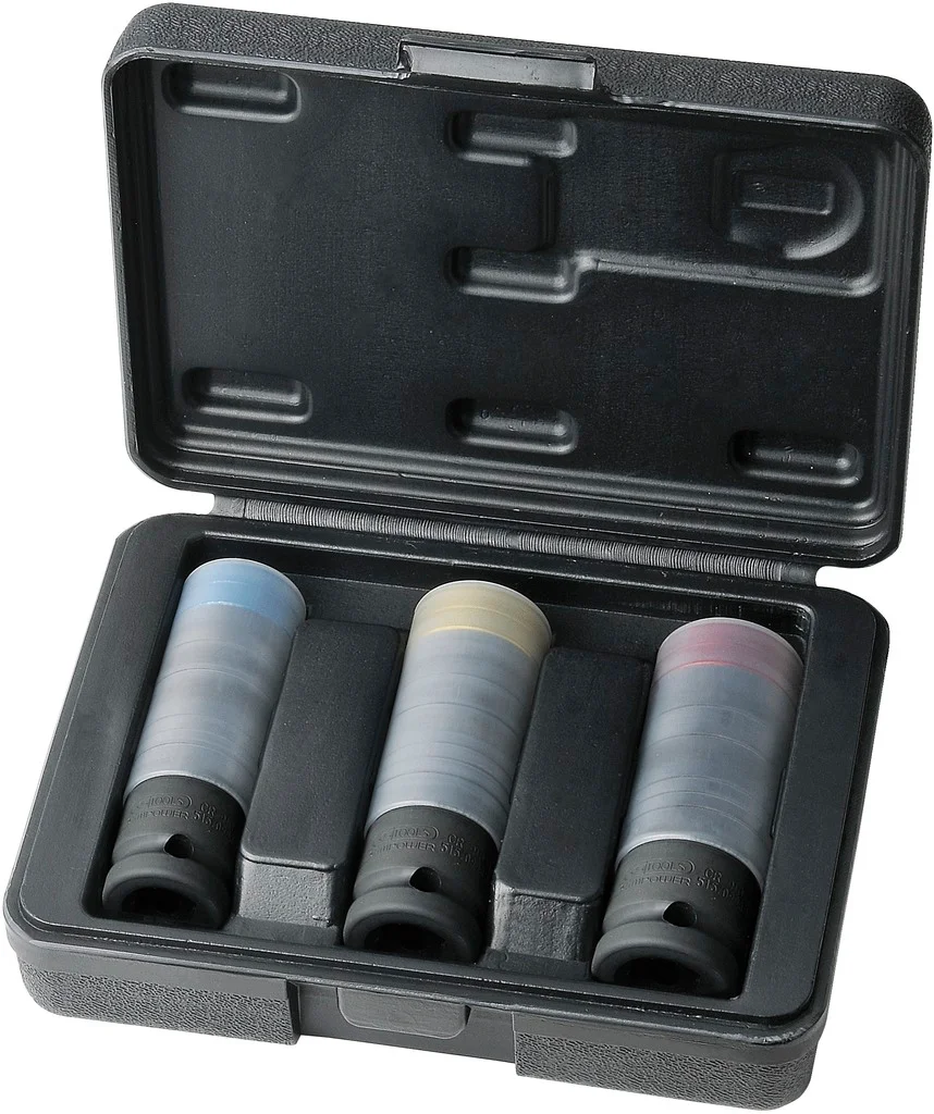 Jeu de douilles à chocs pour jantes aluminium SLIM POWER 1/2'' image