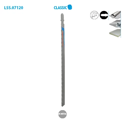 Boite de 5 lames scie sauteuse coupe fine Classic image