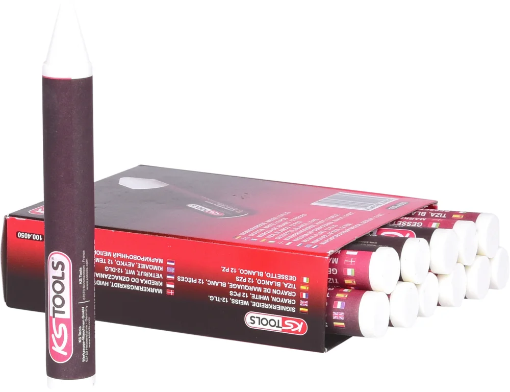 Crayon blanc de marquage pour pneu, 12 pièces image