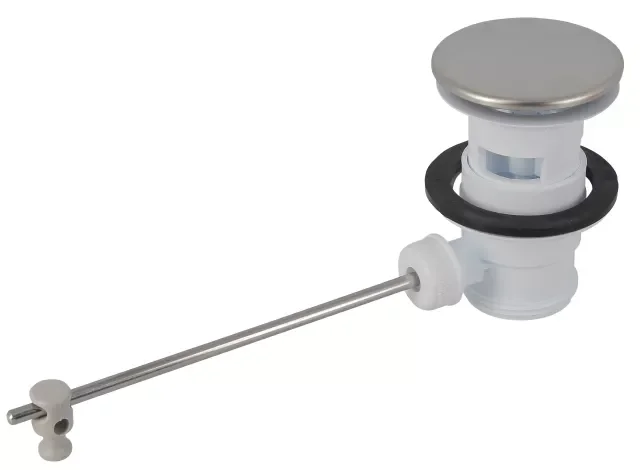 Bonde à clapet lavabo/bidet PVC avec tirette image