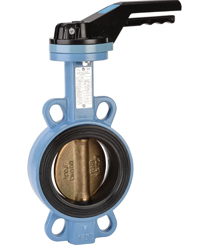 Vanne papillon Wafer TTV Série 1158 Papillon cupro-alu, NBR - à levier image