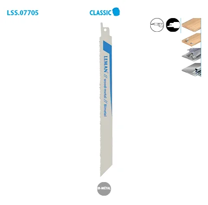 Lame scie sabre multi matériaux polyvalente Classic image