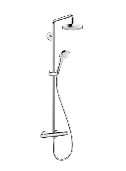 Colonne de douche thermostatique Showerpipe Croma Select S180 - chrome - 2 jets image