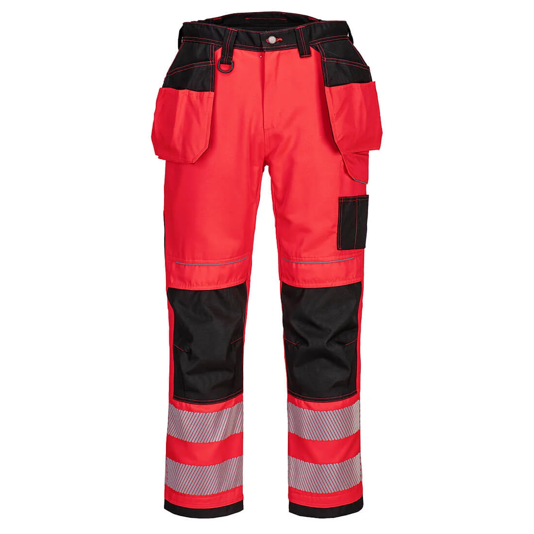 Pantalon HV PW3 poches flottantes Rouge/Noir image