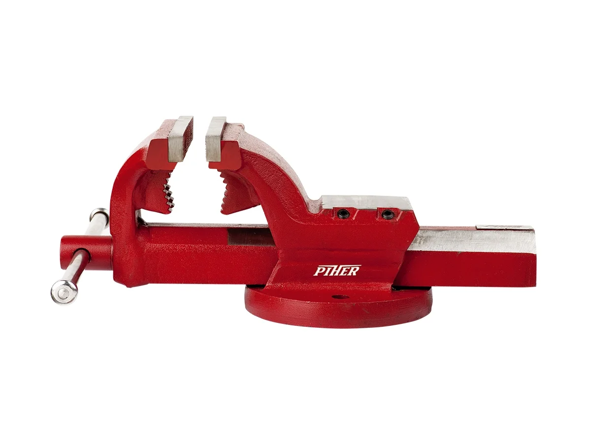 Etau d'établi parallèle guide carré avec mors pour tube image