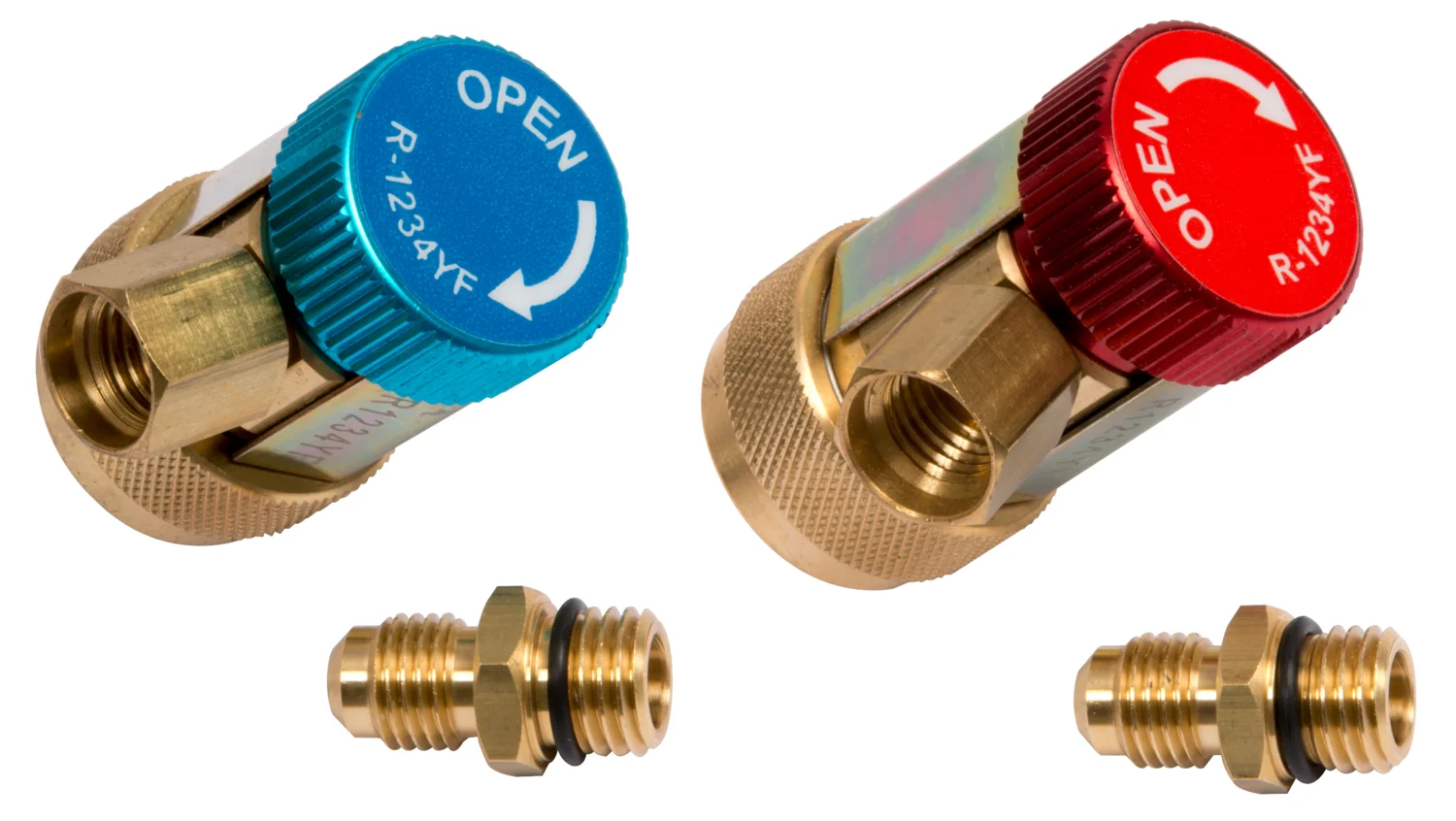 Jeu de deux raccords haute et basse pressions 12 mm avec adaptateur 1/4 - Gaz R1234'' image