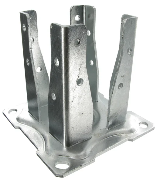 Pied de poteau carré de jardin à boulonner AG527P image