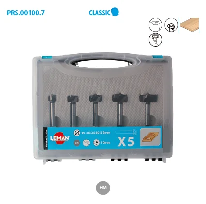 Coffret de 5 mèches à façonner à fond plat Classic image