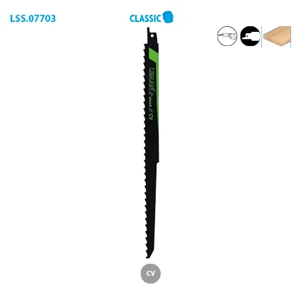 Lame scie sabre bois coupe droite/courbe Classic image