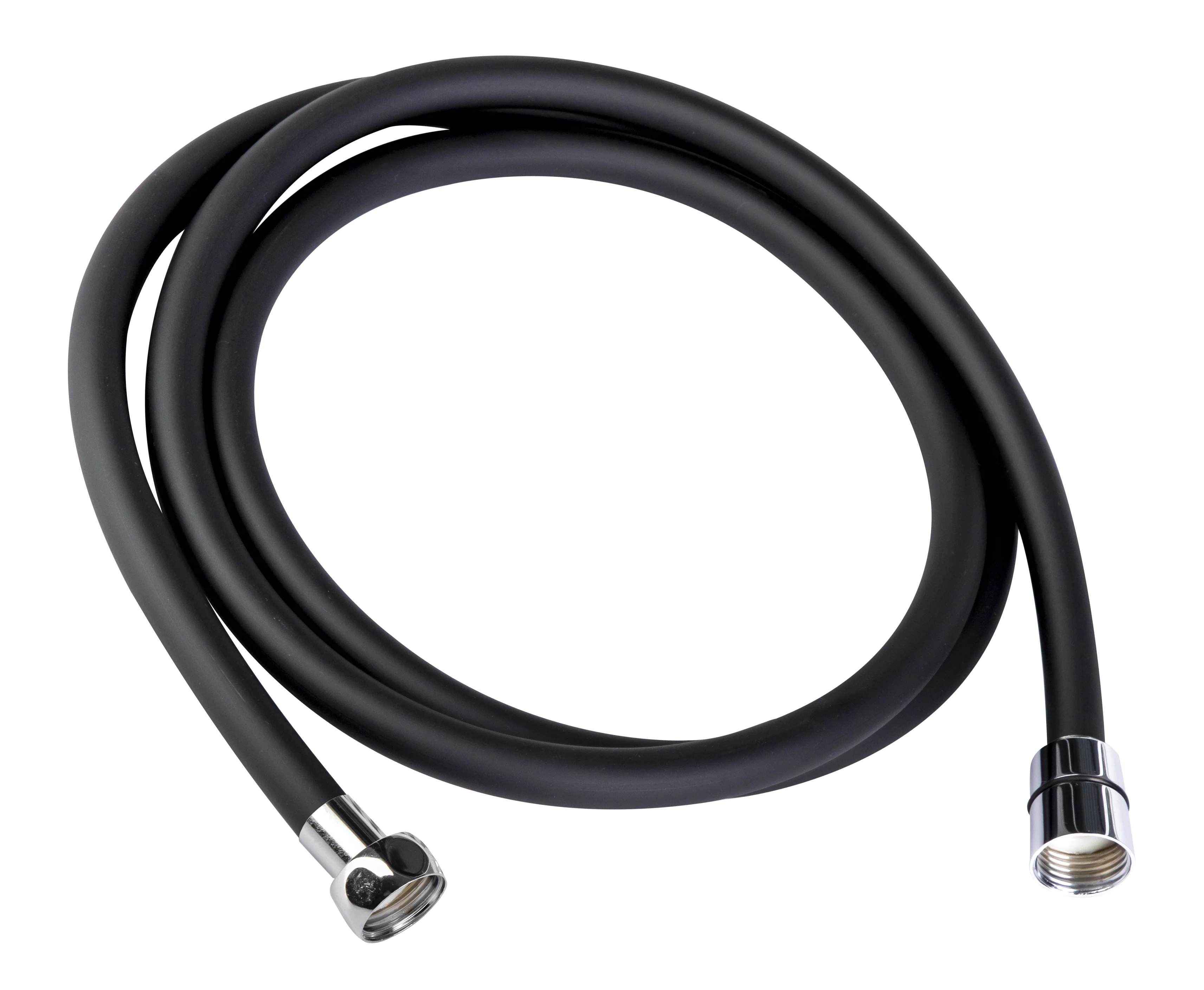 Flexible Noir 1m75 PVC (limiteur débit) - embouts chromés image