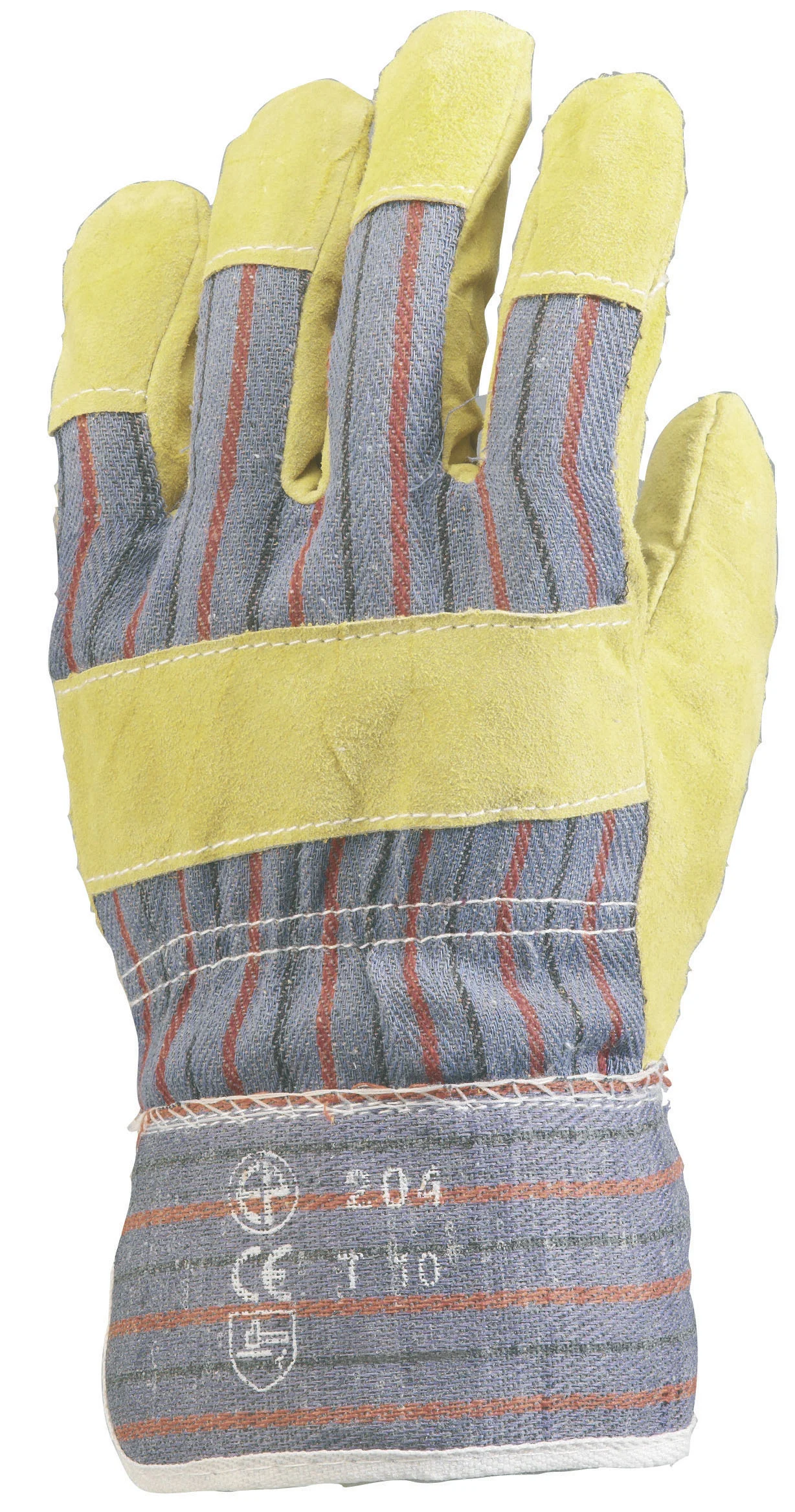Lot de 120 paires de gants Manutention docker croûte vachette - doublée coton image