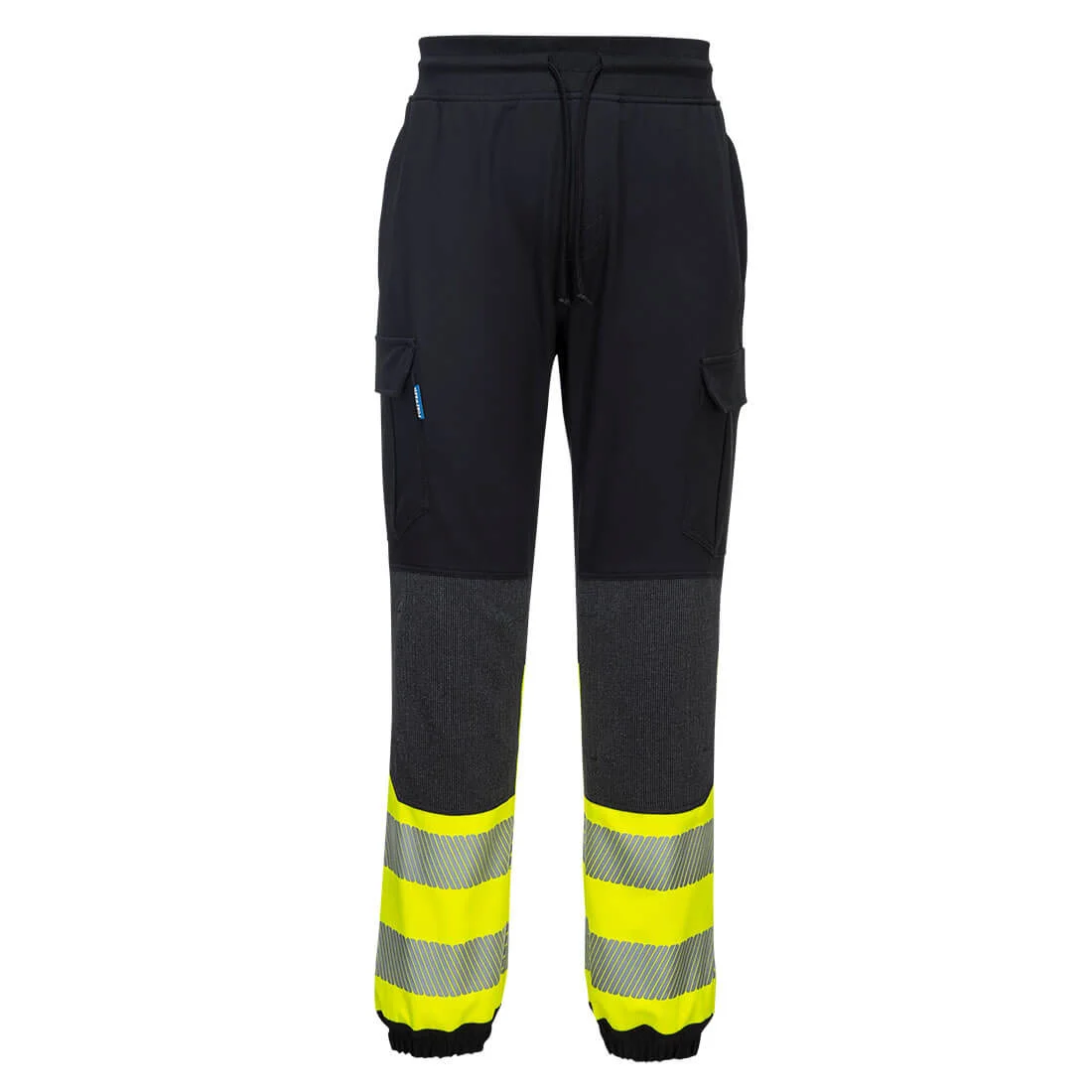 Jogging PW3 Haute-Visibilité Flexi classe 1 Noir/Jaune image