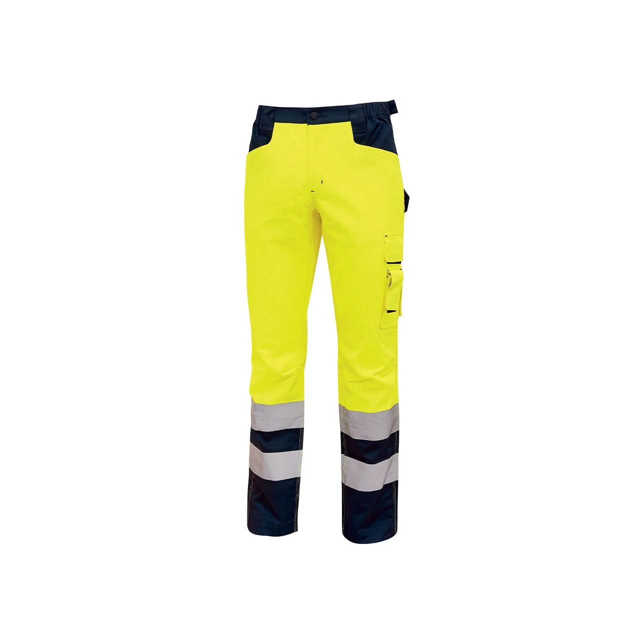 Pantalon de travail avec doublure haute visibilité RADIANT - Jaune Fluo image