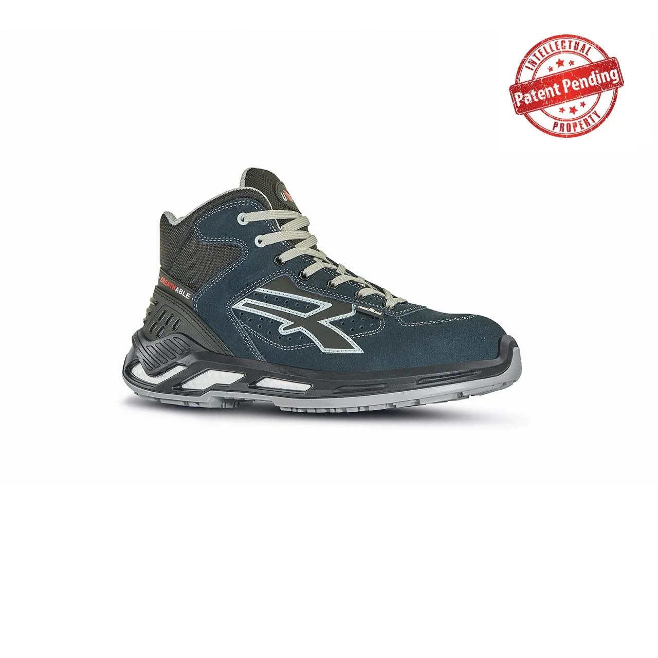 Chaussures de sécurité hautes BLASTER ESD S1P SRC - Noir/Bleu Marine image