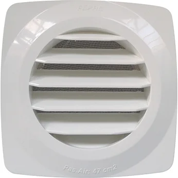 Grille d'aération blanche à encastrer - Ø125 image