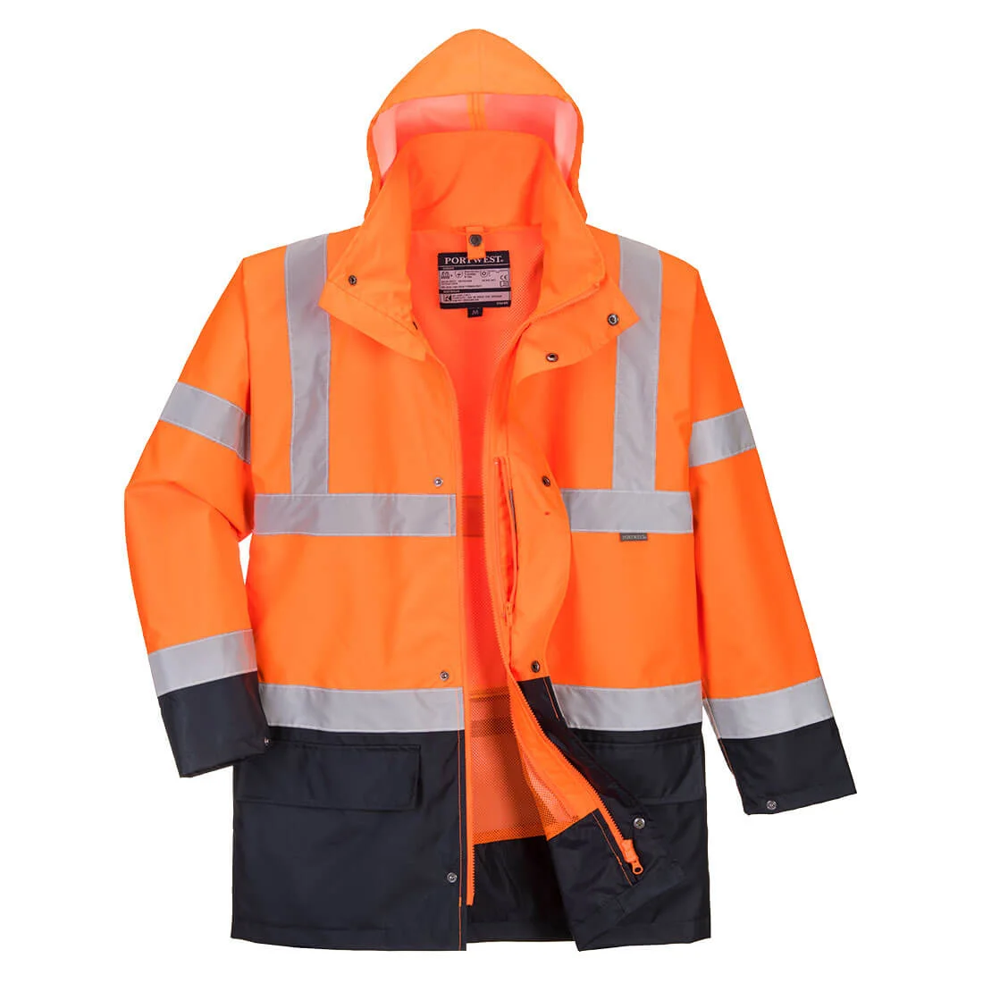 Parka 5 en 1 Essentiel Bicolore Orange/Marine image