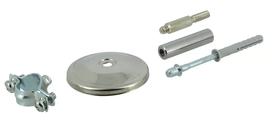 Collier de fixation réglable pour douche laiton chromé - Ø16 image