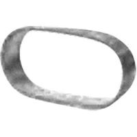 Piquage plat oblong - Acier galvanisé image