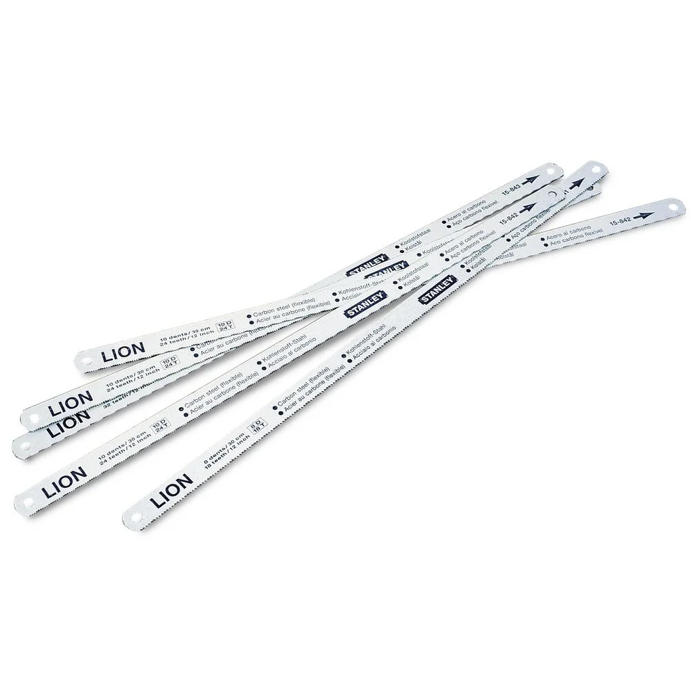 Lot de 5 - Lames de scie à métaux flexible Lion 18/24/32 dents - 300 mm image