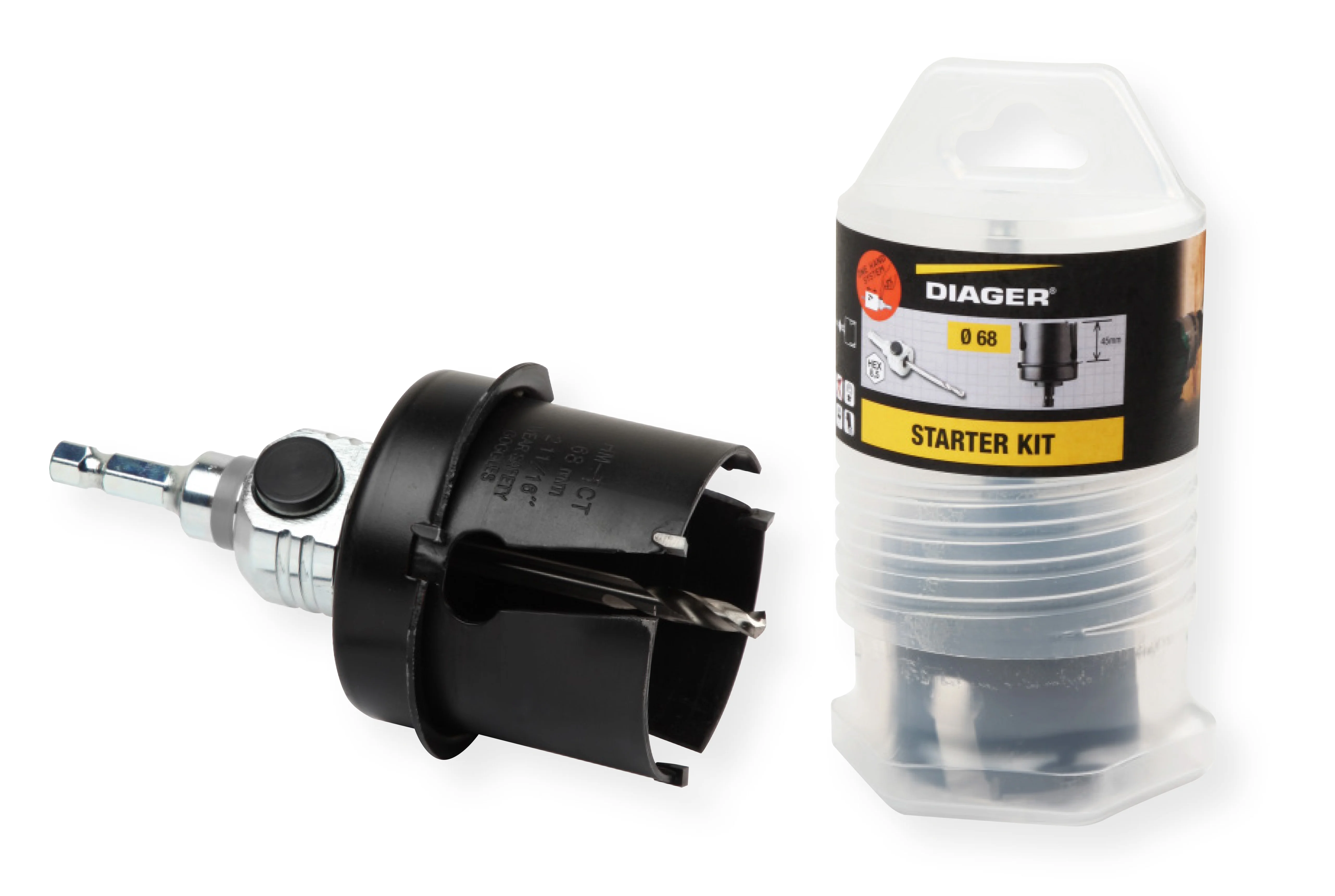 Kit complet scies trépans carbure et pilote Hex 8,5 - 3000A image