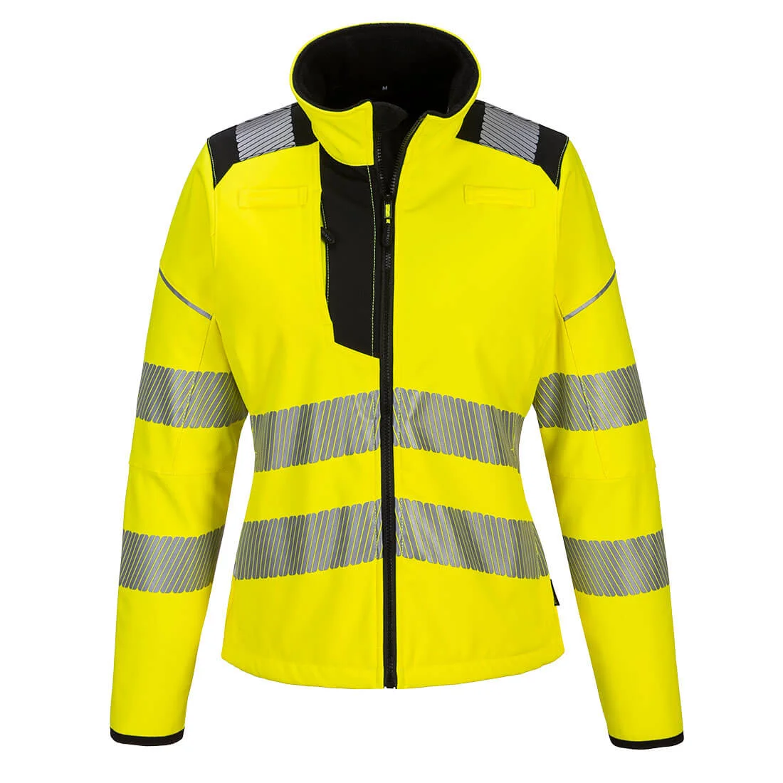 Veste femme Softshell PW3 haute visibilité Jaune/Noir image