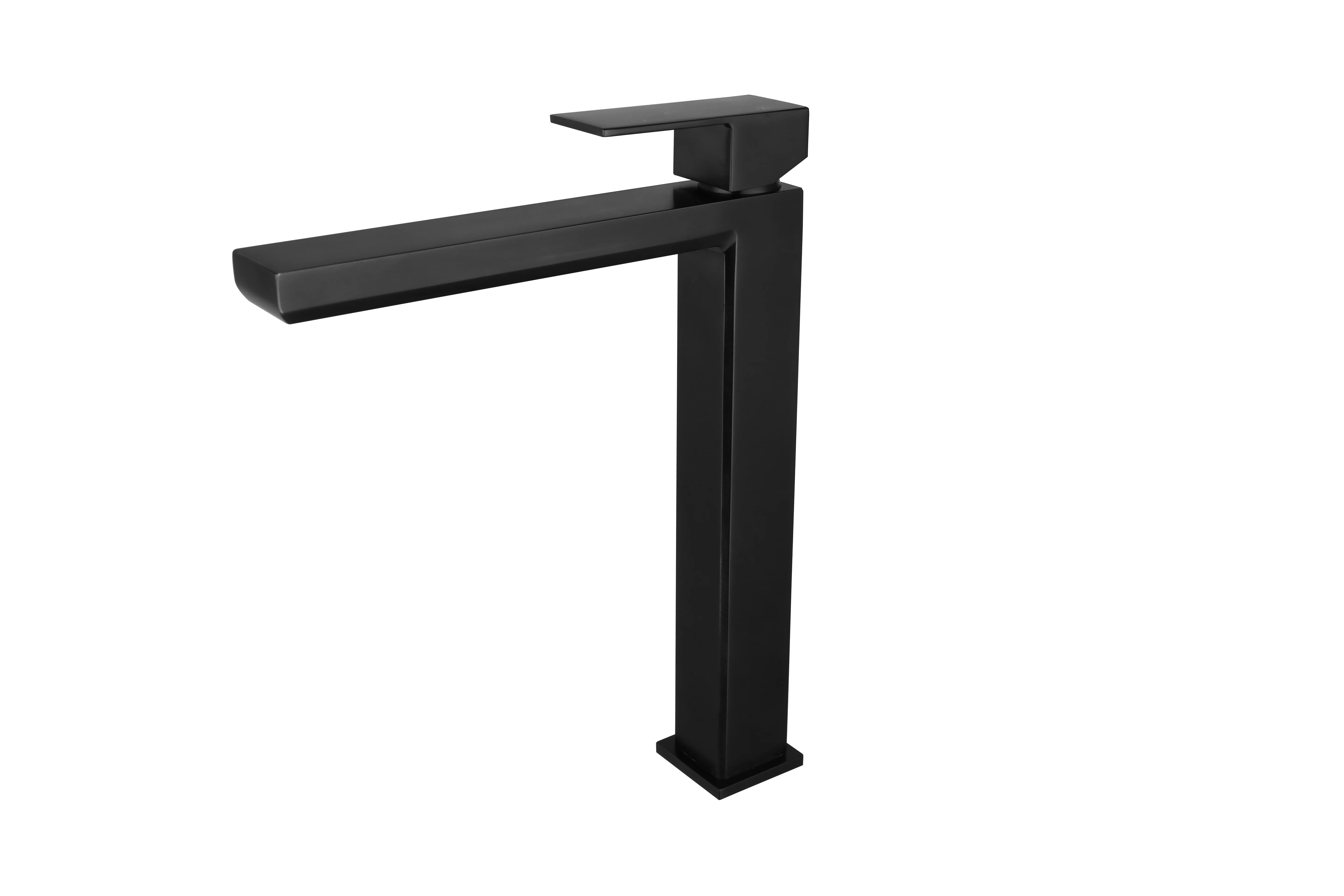 Mitigeur de lavabo réhaussé PLAZA pvd noir mat image