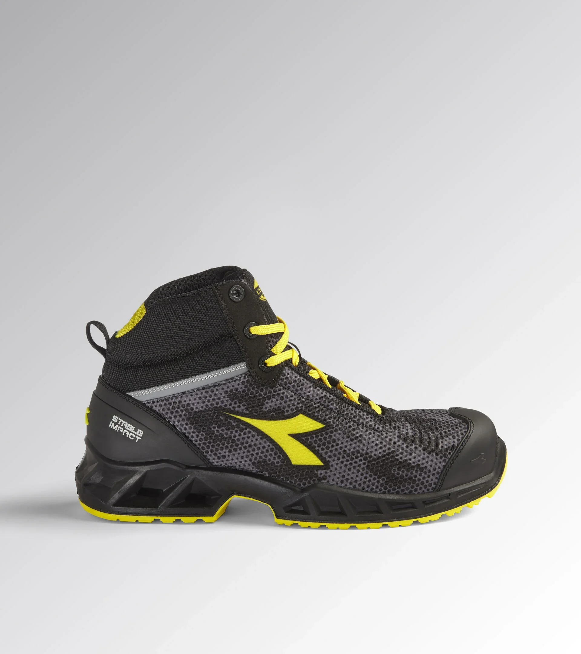 Chaussures de sécurité hautes SHARK STABLE IMPACT S3S FO SR SC ESD - Noir/Gris/Jaune image