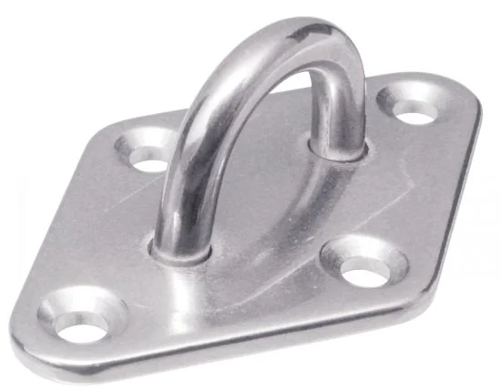 (Lot de 5) Pontet sur platine diamant embouti et soudé - Inox A2 image