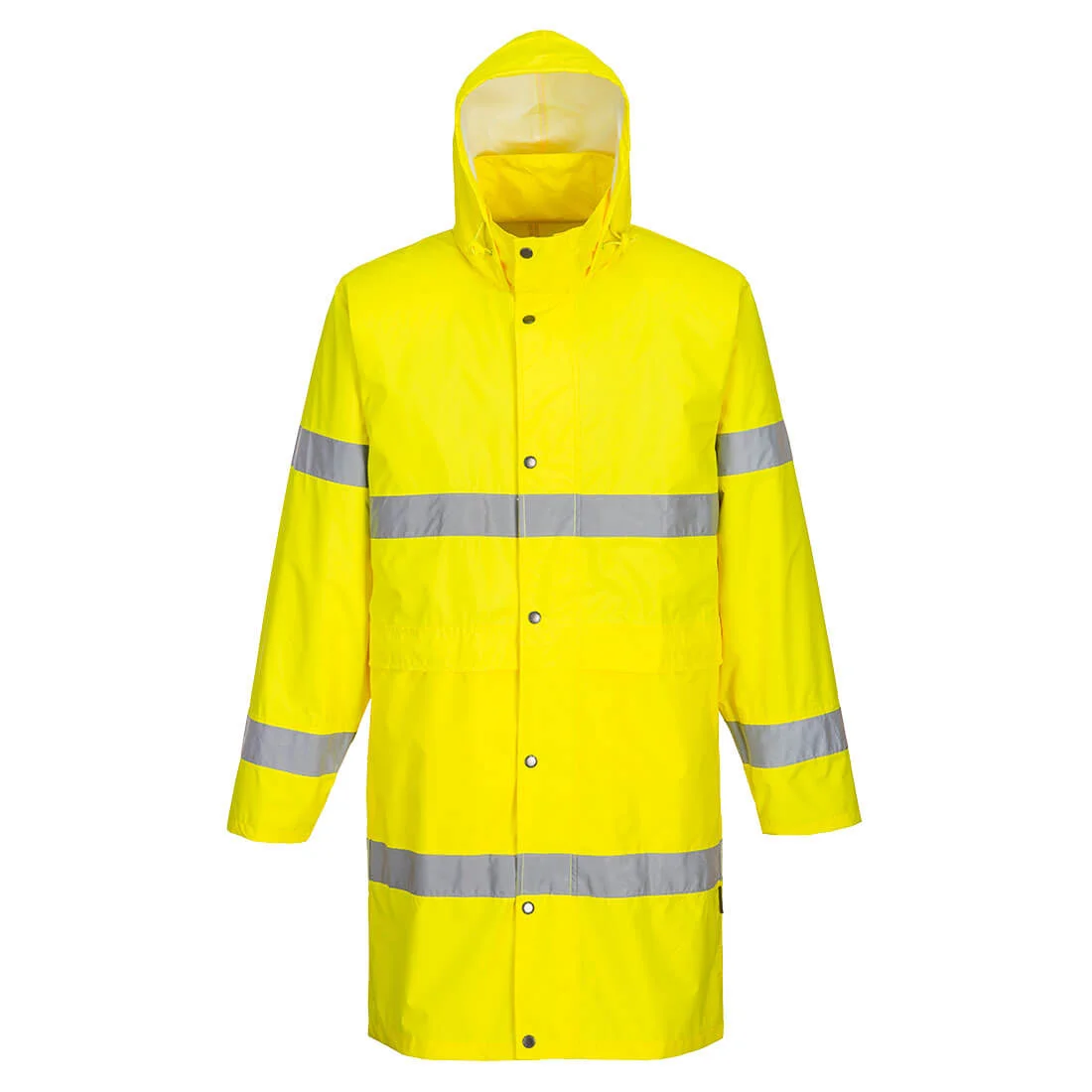 Manteau de pluie haute visibilité 100 cm Jaune image