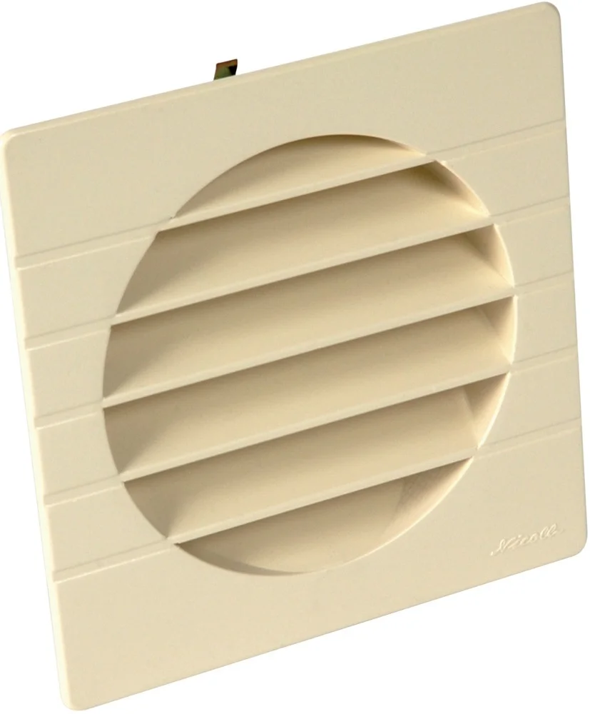 Grille aération ronde pour tube PVC extérieure - Nicoll - ⌀125 - 149x149mm image