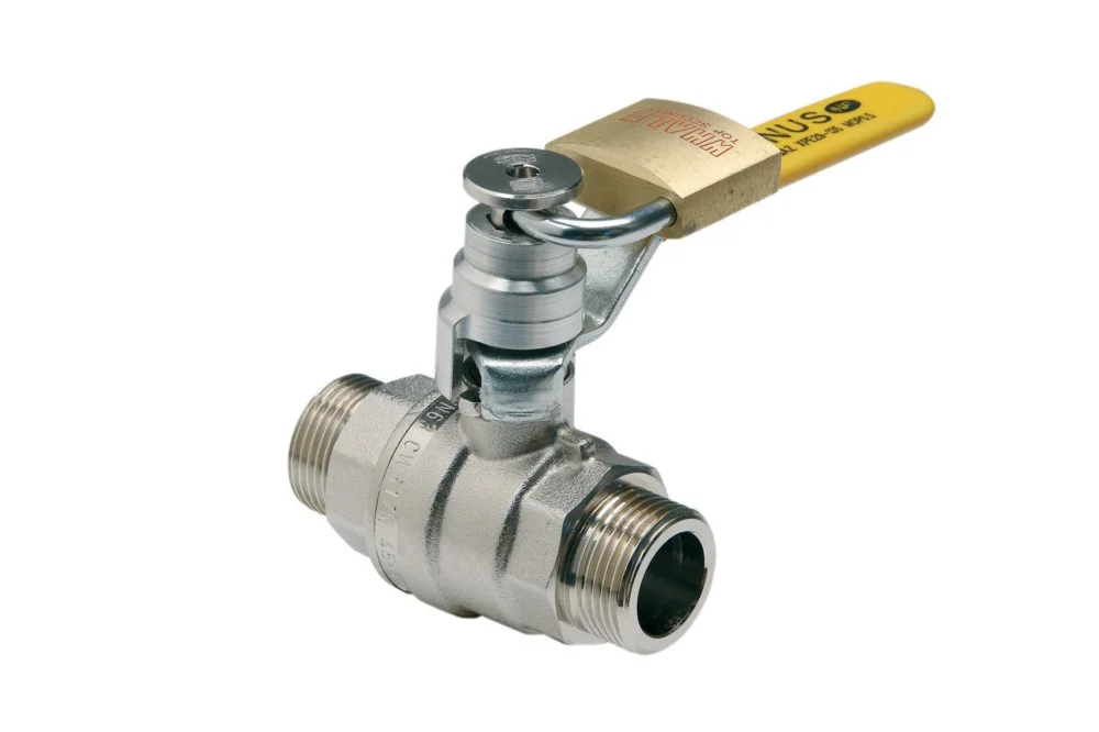 Robinet d'arrêt gaz à boisseau sphérique cadenassable MM 20X27 CAL 15 image