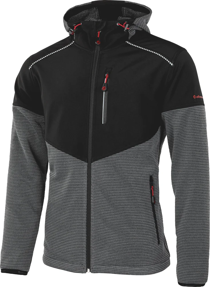Veste softshell MITCHELL Strickfleece - noir/gris image