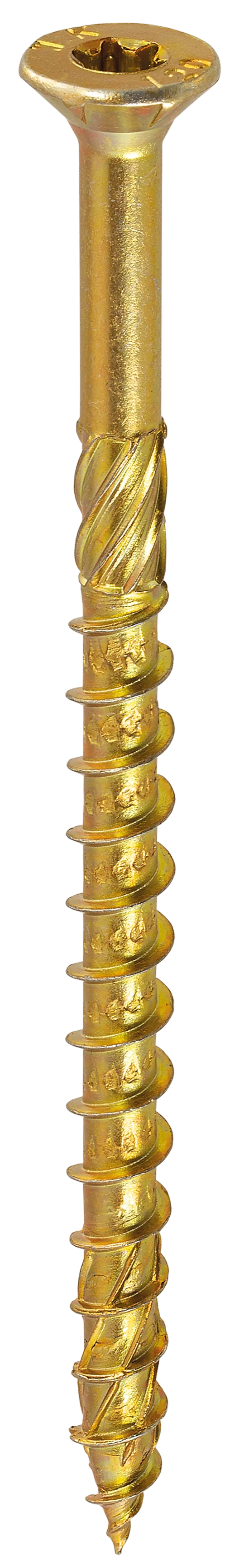 Vis à bois bichromatée - tête fraisée - filetage partiel - empreinte torx - pointe anti-fendage image