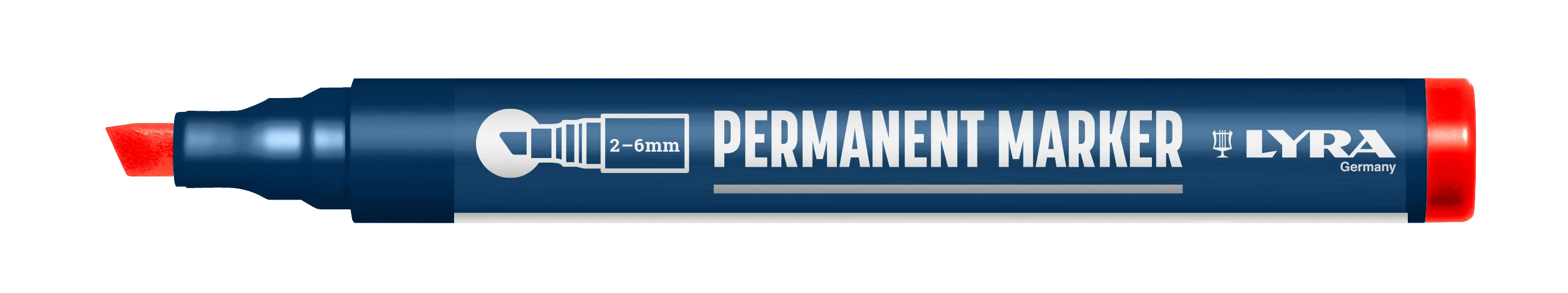 Etui de 10 marqueurs permanents pointe biseauté image