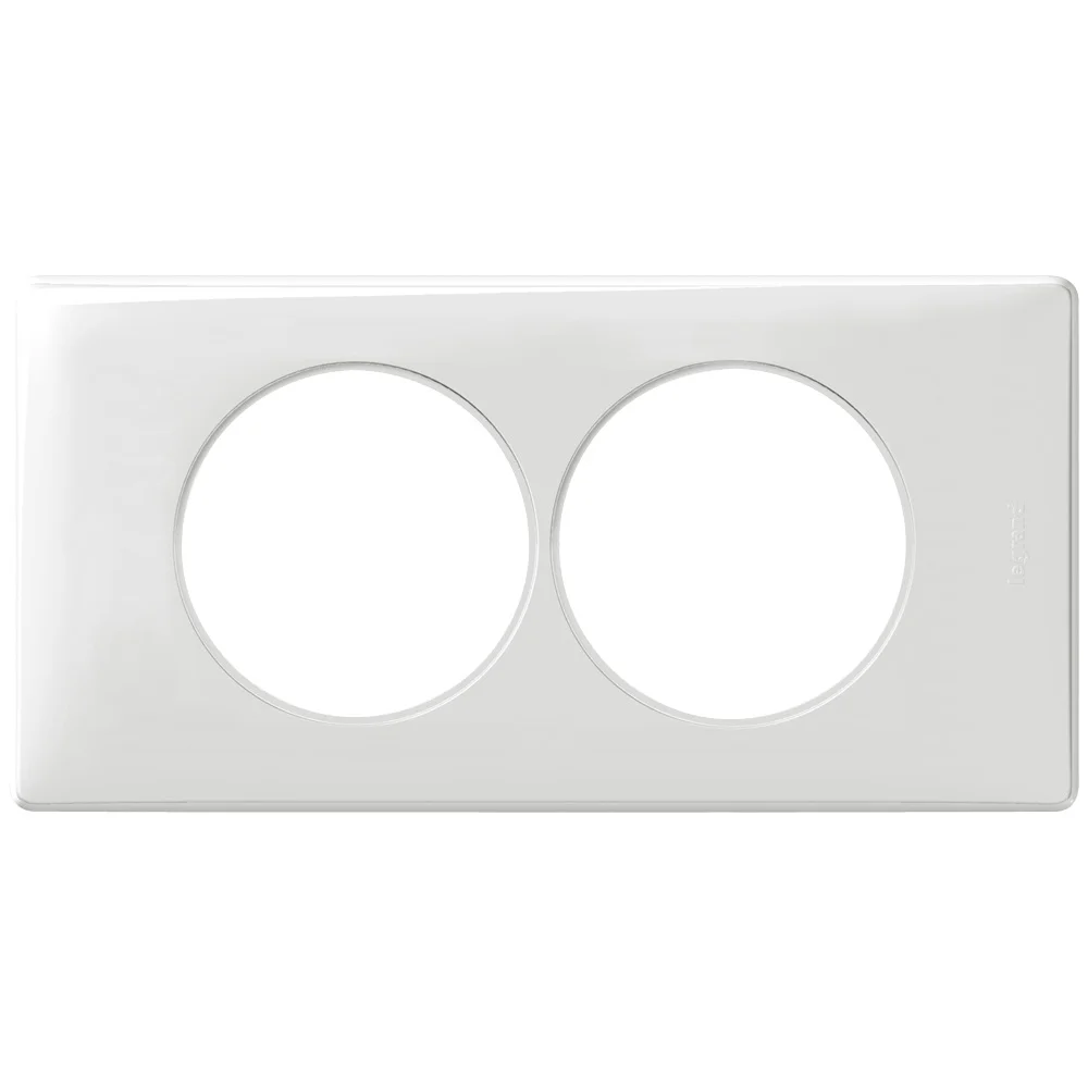 Plaque Céliane - Blanc - 2 postes rénovation image