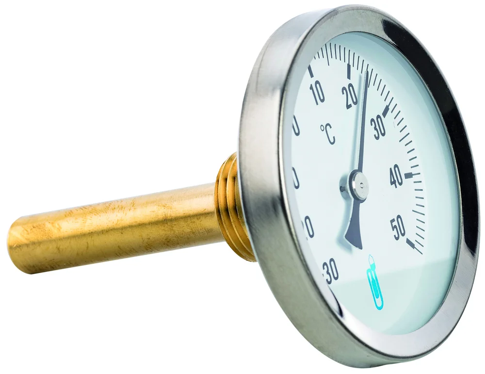 Thermomètre bimétallique plongeur axial - 15x21 - cadran Ø63mm image