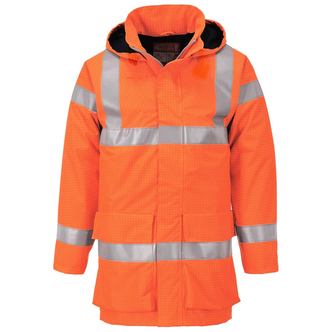 Veste de pluie hi-vis multi lite Bizflame Orange image