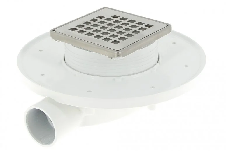 Siphon de douche Docia XS avec grille et cadre Inox 304 - Nicoll image